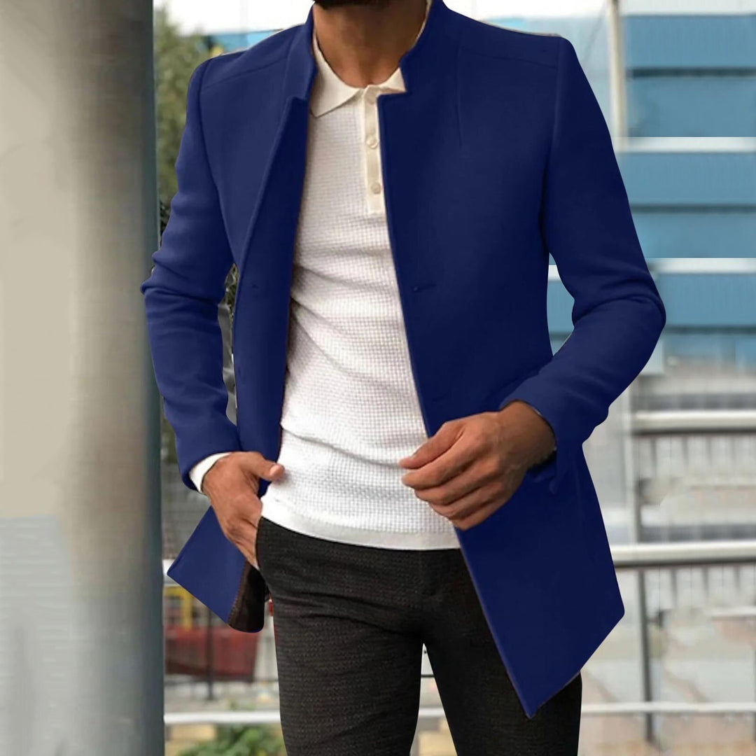 Men's Autumn/Winter Tweed Coat – Lazaro-Blue-S-The Livary