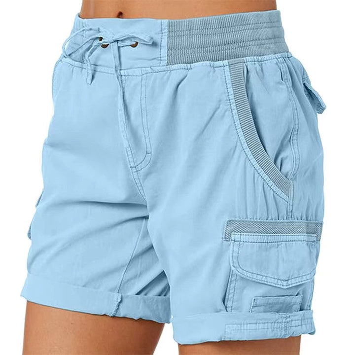 Stylish summer beach shorts – Chloe-Light blue-S-The Livary