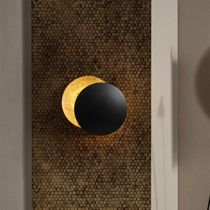 Solar Eclipse Wall Lamp - Solaris-Gold-7.87 inches-The Livary