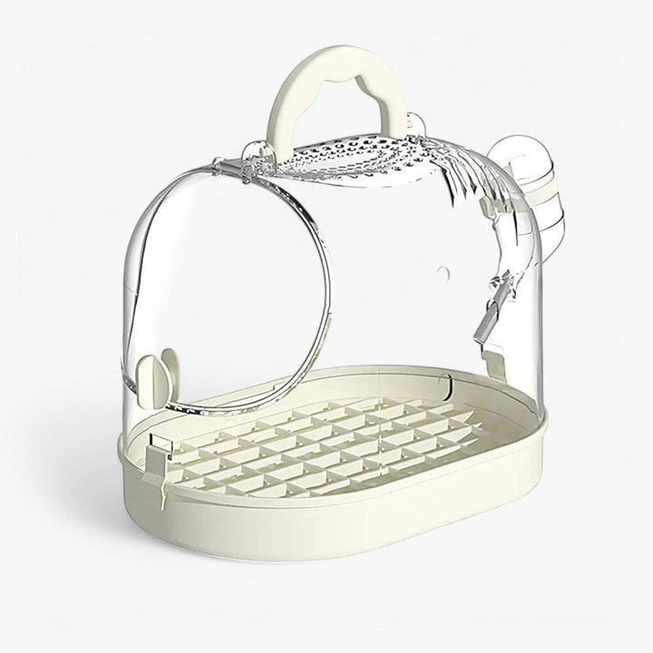 Portable Breathable Travel Cage for Small Pets – Elvi-White-The Livary