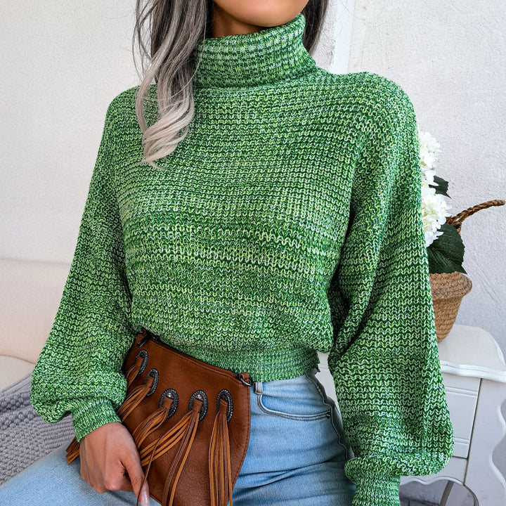 Comfy Knitted Turtleneck - Emilia-Green-S-The Livary