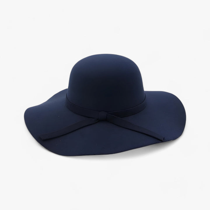 Fedora women's hat made of wool felt – Marveil-Dark blue-The Livary