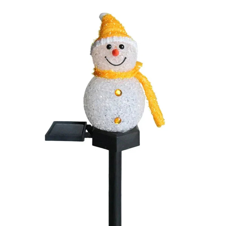 Solar Energy Snowman Lamp - SolarSnow-Orange (1+1 Free)-The Livary