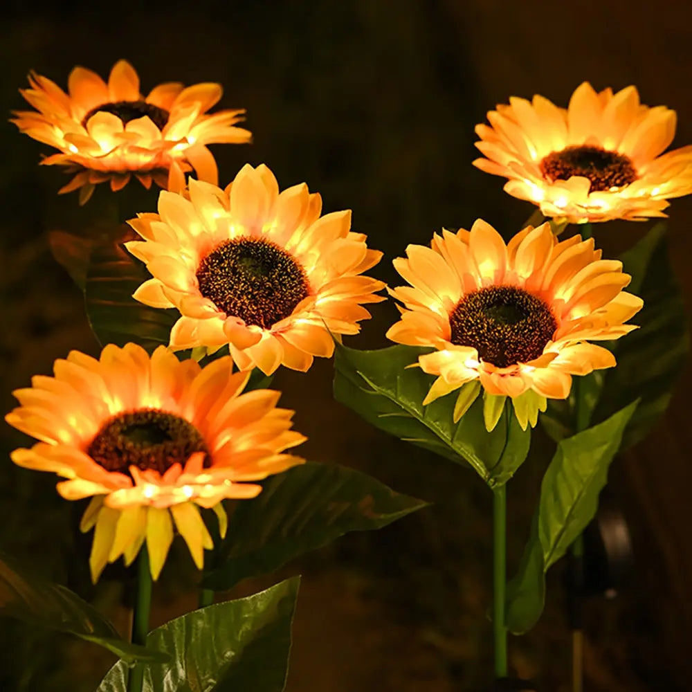 Waterproof Solar Energy Sunflower Lamp - SolarBloom-1-The Livary