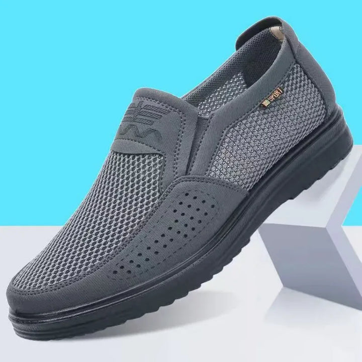 Breathable Men's Summer Shoes with Lightweight Comfort and Style – Jaron-Grey-5-The Livary