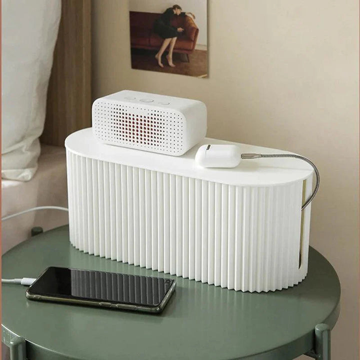 Cable and Charger Organizer – TidyVolt-White-The Livary