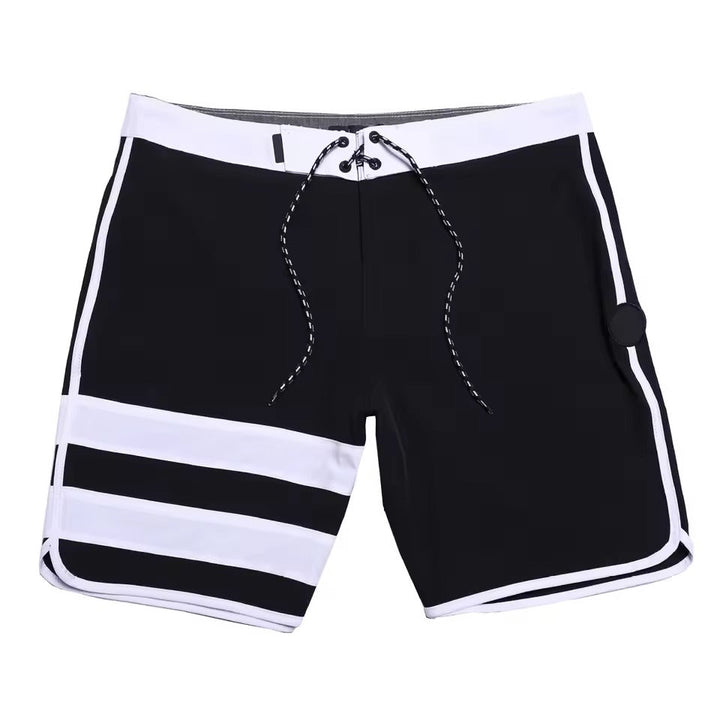 Quick-drying & Water-repellent Men's Surf Shorts - Lennox-Black and white-S-The Livary