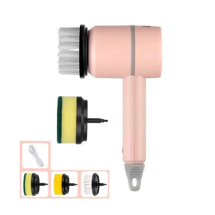 Automatic Rotating Dish Brush with Powerful Cleaning - Scruba-Pink-The Livary