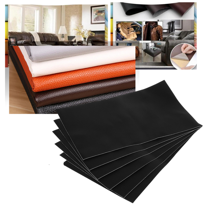 Self-Adhesive Repair Patch - FixLeather-Black-The Livary