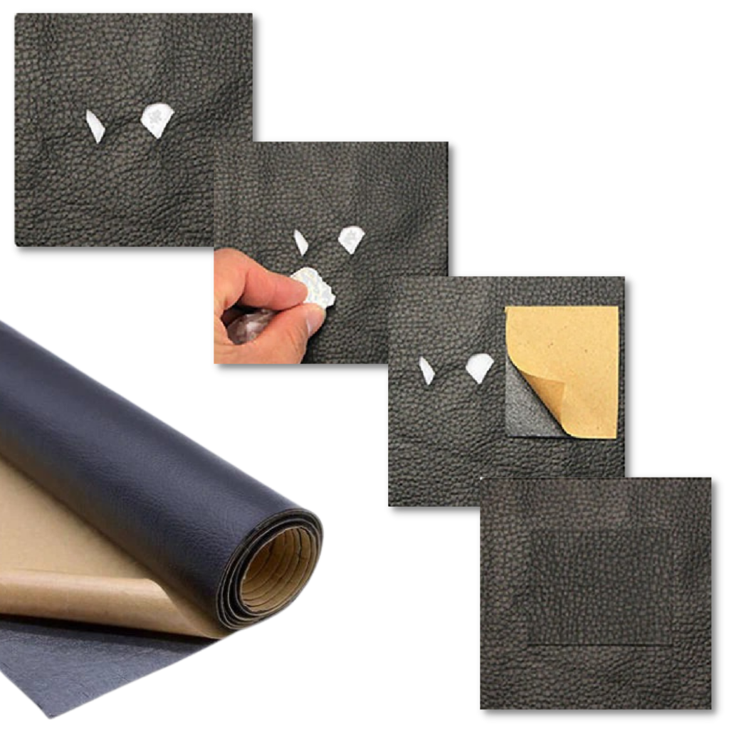 Self-Adhesive Repair Patch - FixLeather-Black-The Livary