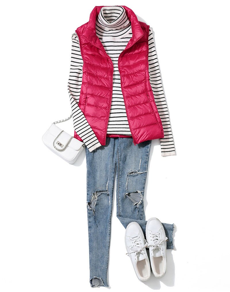 Light quilted vest with a feminine fit – Juliette-Black-S-The Livary