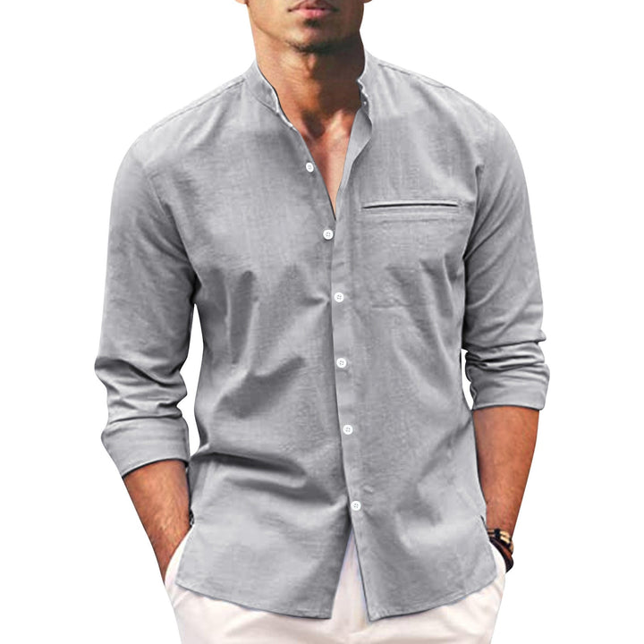 Stylish summer shirt in plus size for men – Hayes-Gray-M-The Livary