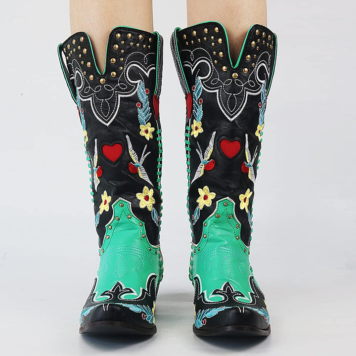 Unique Ladies Cowboy Boots - Carmen-3.5-The Livary