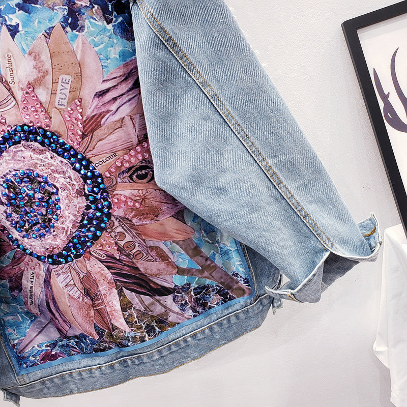 Oversized Women's Denim Jacket - Lynn-S-The Livary