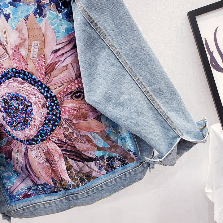 Oversized Women's Denim Jacket - Lynn-S-The Livary