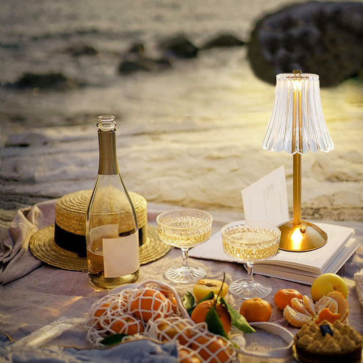 LED Retro Table Lamp USB Rechargeable - BrillianceGlow-The Livary