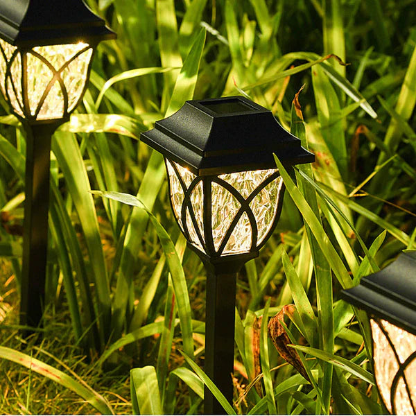 Solar Garden Lighting with Natural Enchantment - LunaGlow-Warm wit-B 300MAH-The Livary