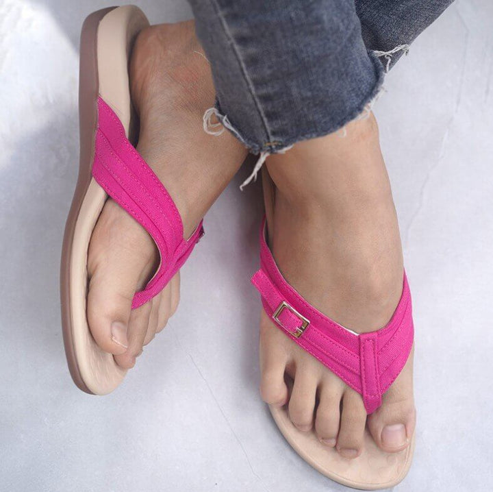 Comfortable orthopedic toe sandals for women - OrthoSummer-Pink-3-The Livary