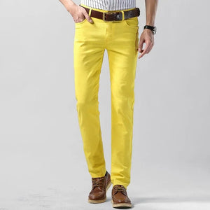 Coloured Trousers for Men – Milan-Yellow-28-The Livary