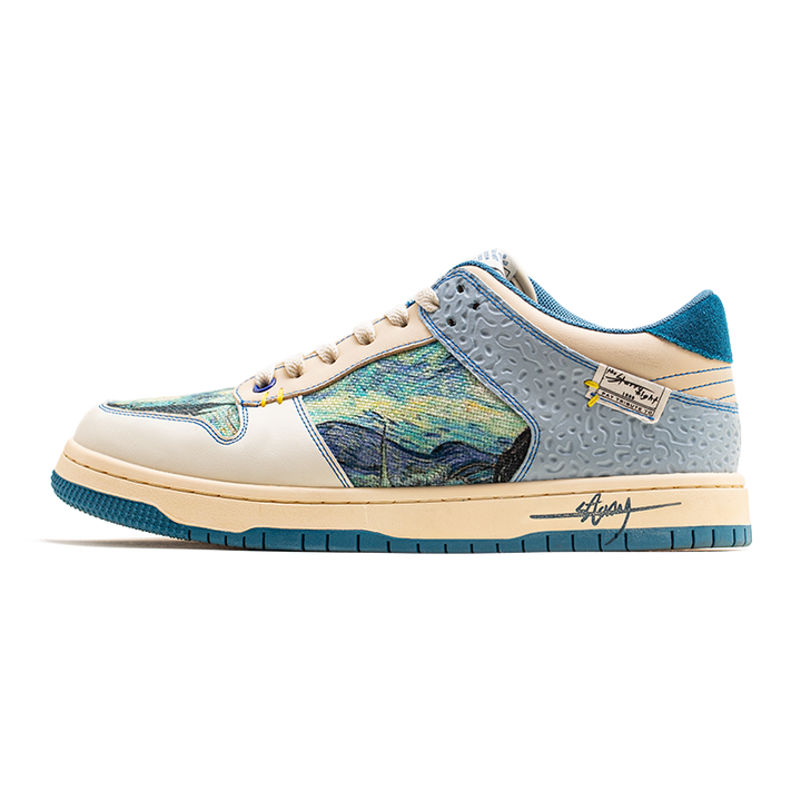 Artistic unisex sneakers with starry night design & comfort sole – Lior-5-The Livary