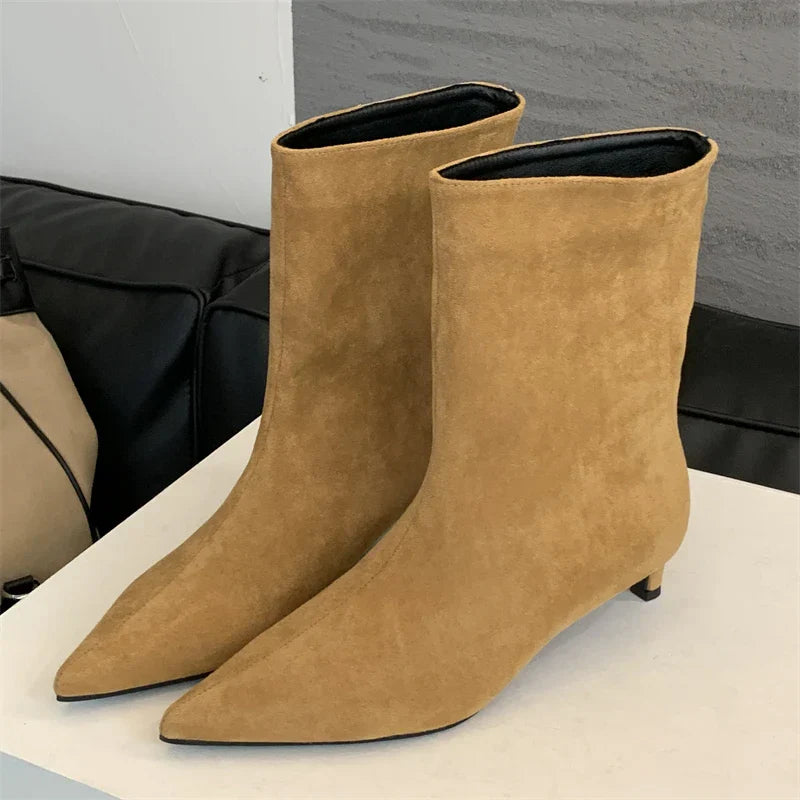 Luxury Suede Winter Boots - Sorena-Light brown-2.5-The Livary