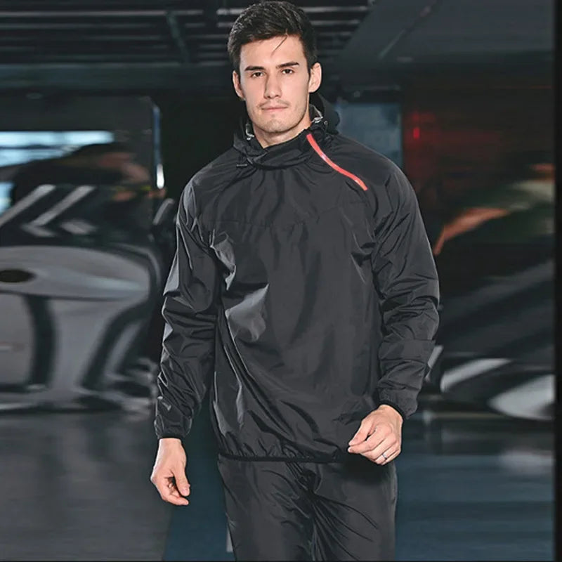 Light Unisex Training Set with Zipper & Hood – Remo-Men's Black-S-The Livary