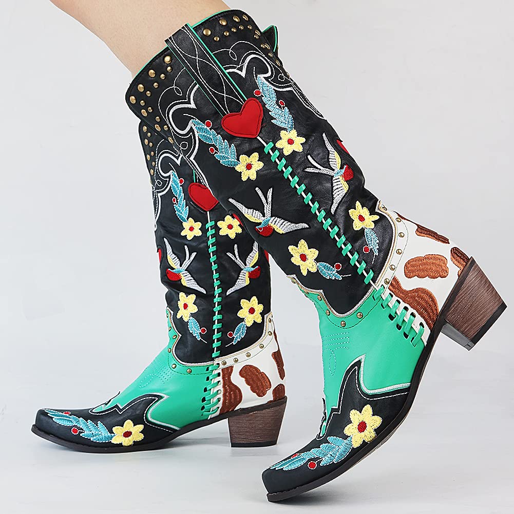 Unique Ladies Cowboy Boots - Carmen-3.5-The Livary