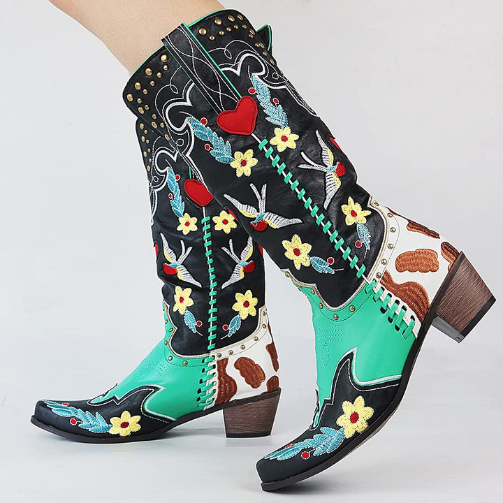 Unique Ladies Cowboy Boots - Carmen-3.5-The Livary
