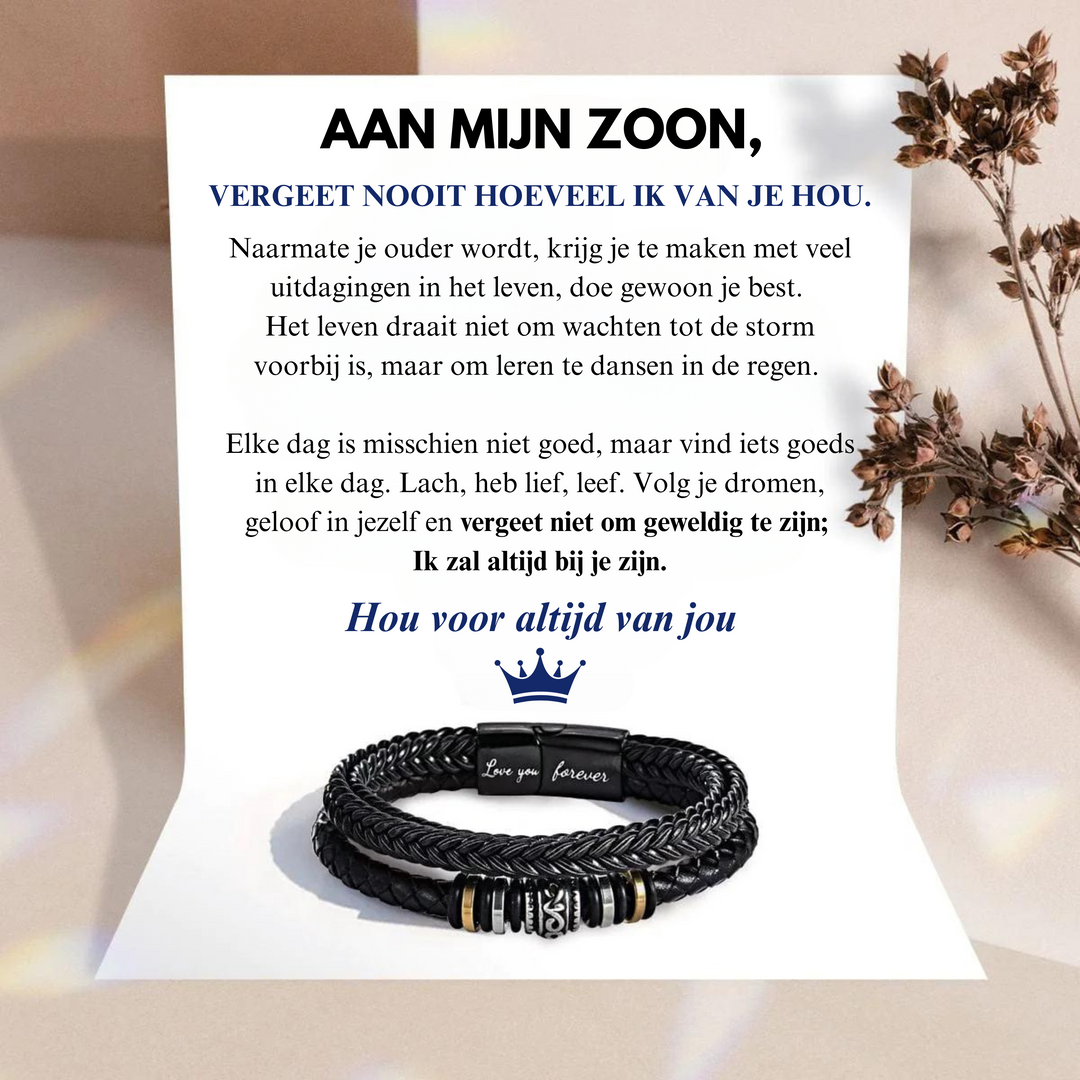 FOR MY SON - LOVE YOU FOREVER - BRACELET-Standard-19cm-The Livary