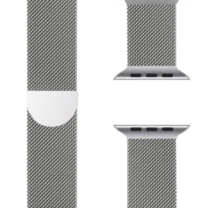 Milanese Apple Watch Band – SteelFlex-38mm | 40mm | 41mm | 42mm-Silver-The Livary
