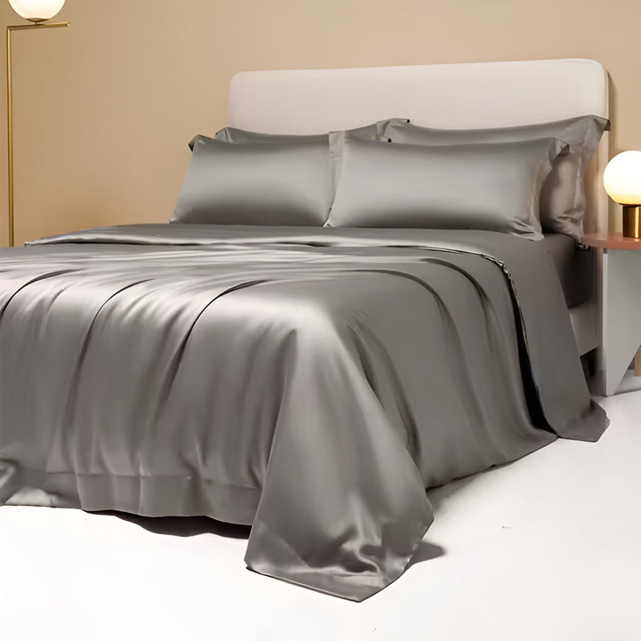 Comfortable Bamboo Duvet Cover - BambooDreams-Grey-59.06″ × 78.74″-The Livary