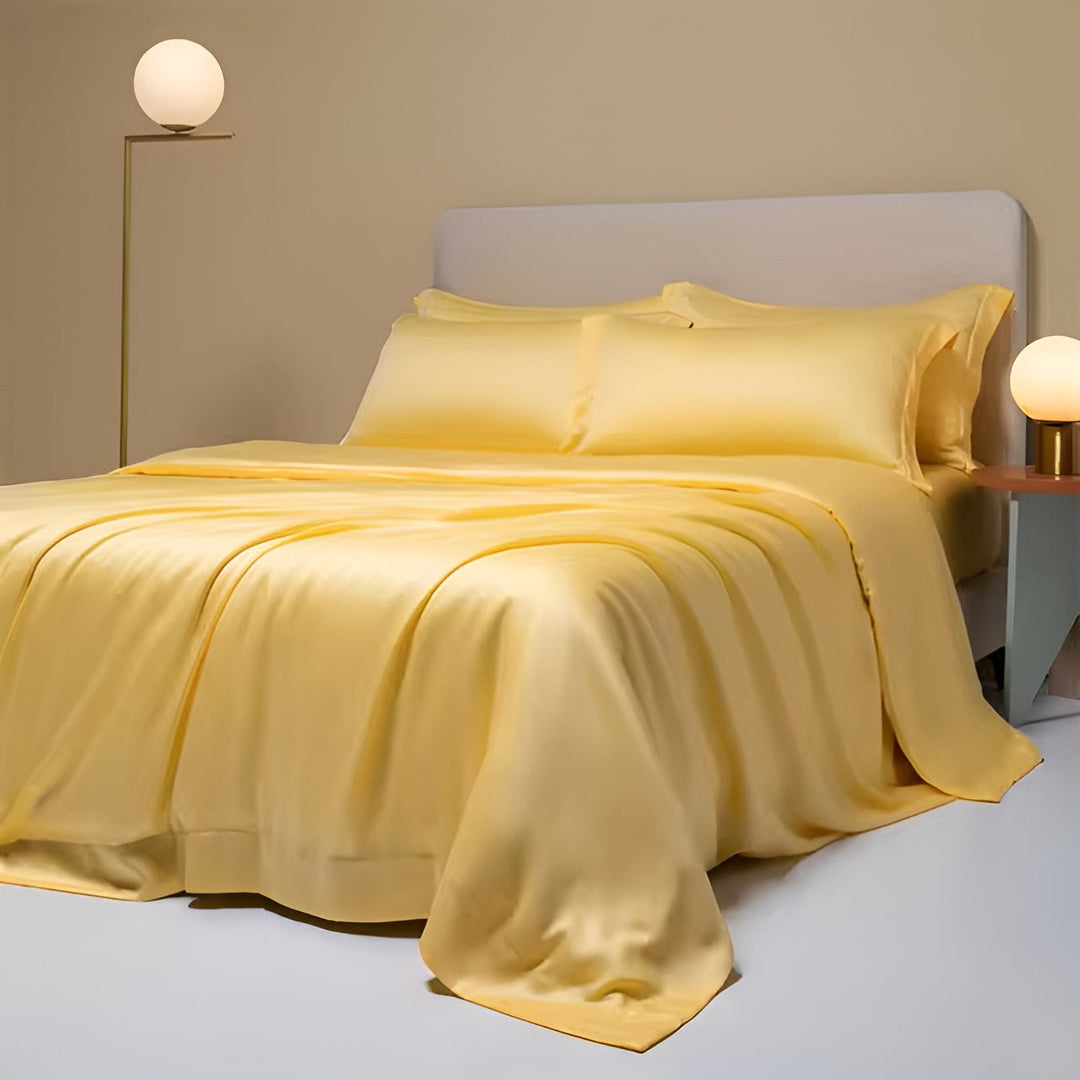 Comfortable Bamboo Duvet Cover - BambooDreams-Yellow-59.06″ × 78.74″-The Livary