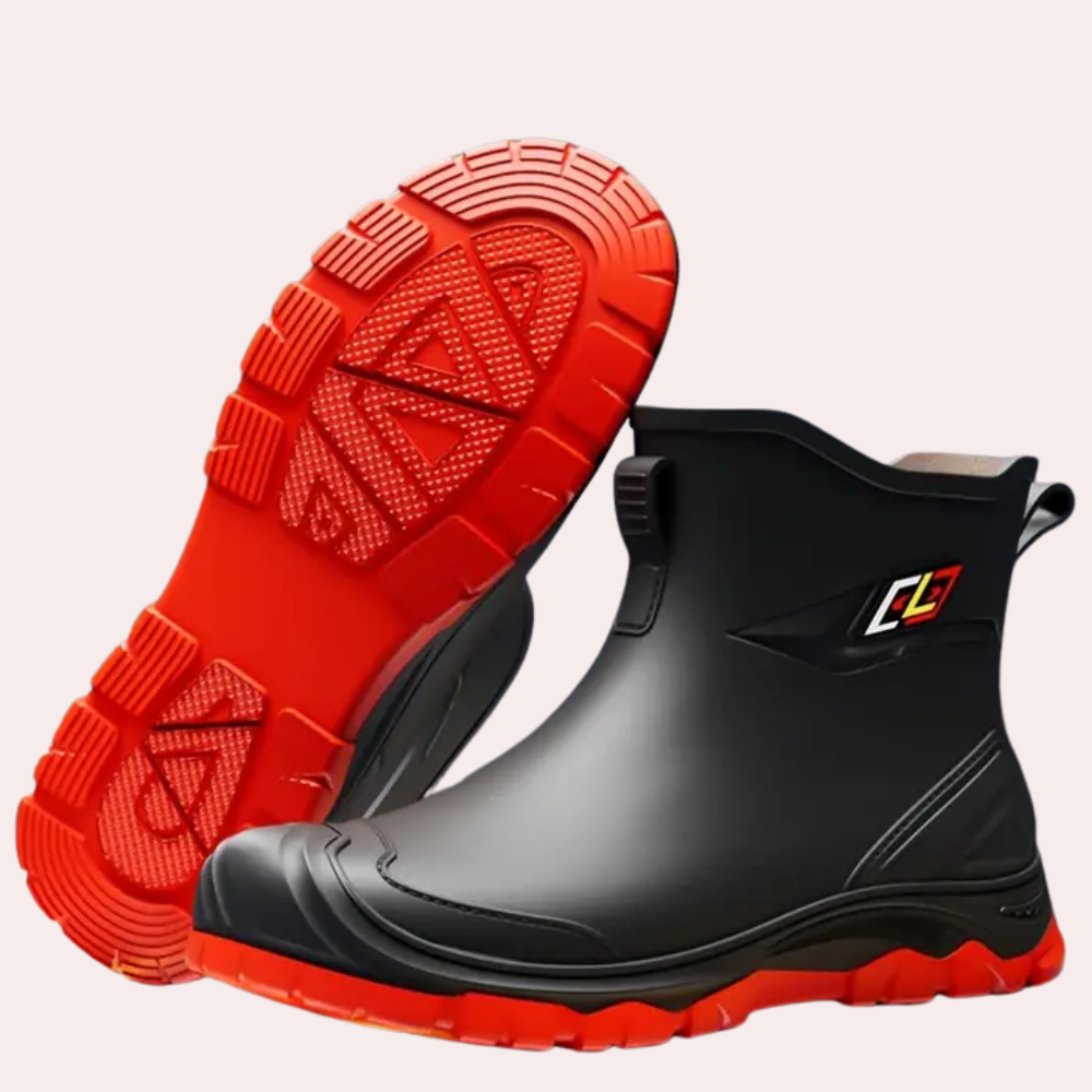 Black Winter Boots for Men with Strong Grip - Felix-6-The Livary