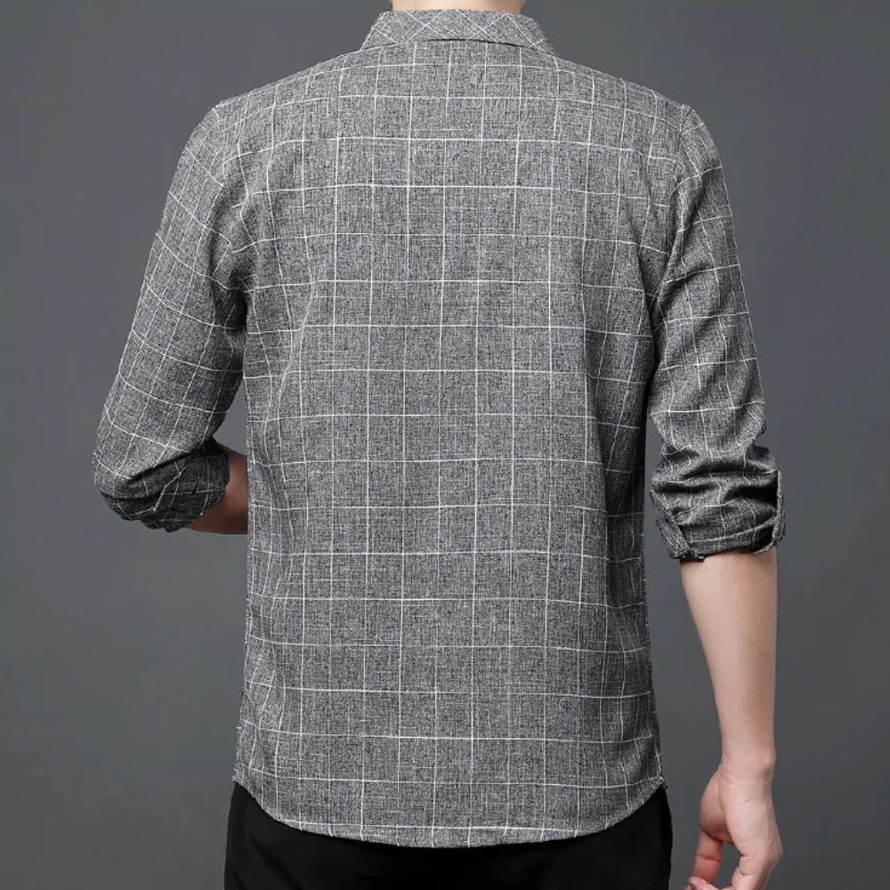Classic Checked Men's Shirt - Thijs-Brown-S-The Livary