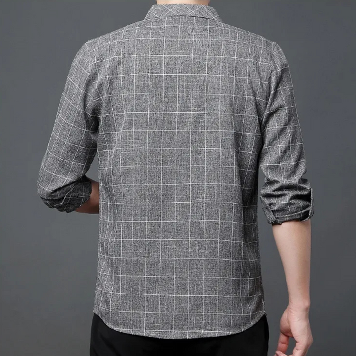 Classic Checked Men's Shirt - Thijs-Brown-S-The Livary