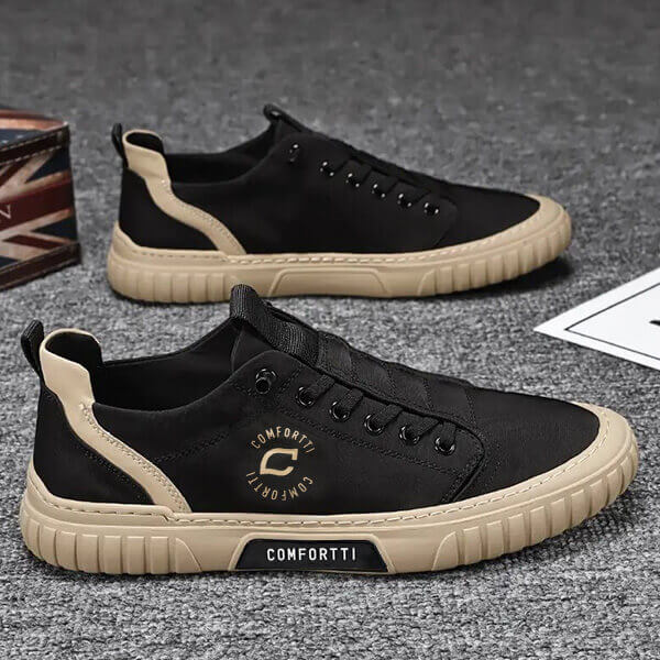 Comfortable Men's Sneaker – Daan-Black-6-The Livary