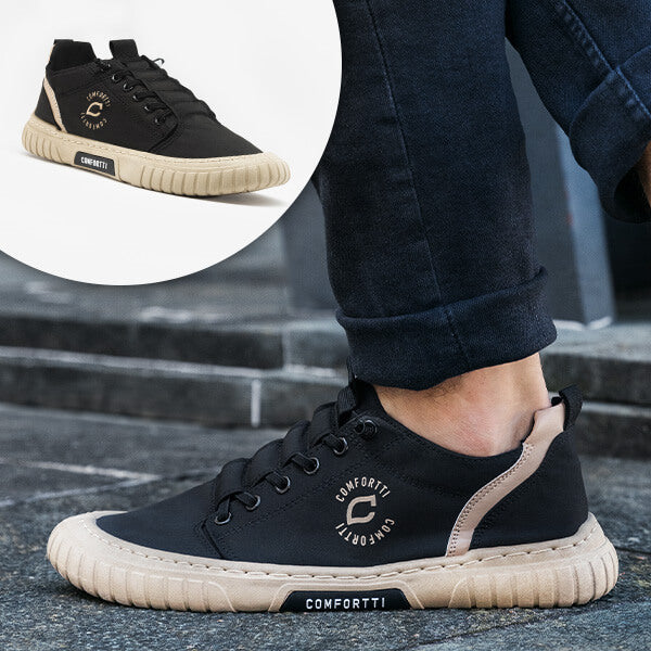Comfortable Men's Sneaker – Daan-Black-6-The Livary