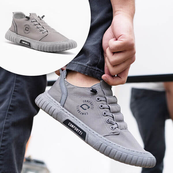 Comfortable Men's Sneaker – Daan-Grey-6-The Livary