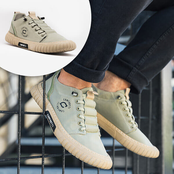 Comfortable Men's Sneaker – Daan-Green-6-The Livary