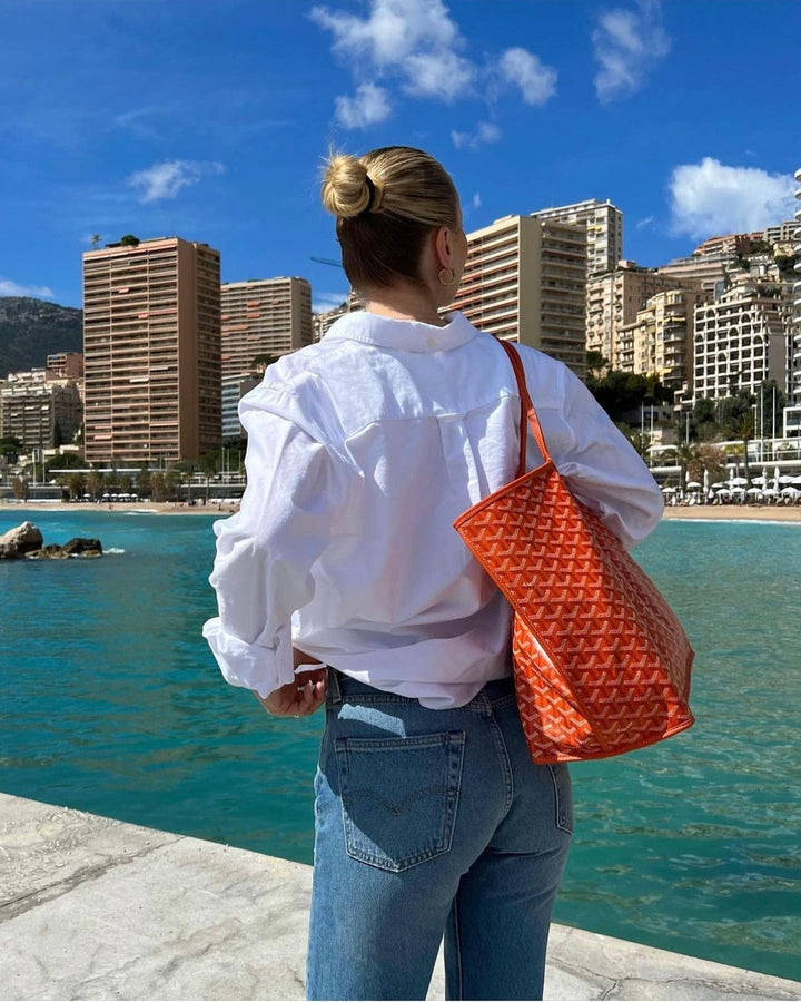 Modern and Stylish Shoulder Bag - Mila-Orange-The Livary