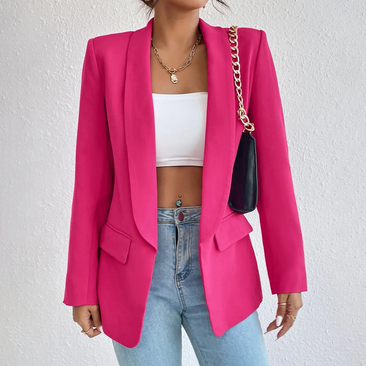 Office Ladies Blazer made of Polyester-Cotton - Emma-Pink-S-The Livary