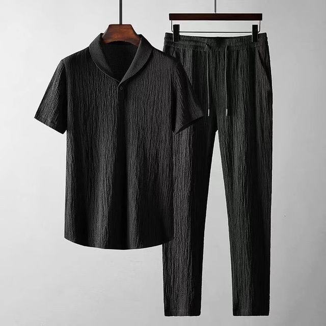 Stylish and Light Summer Set - LightBreeze-Black-S-The Livary