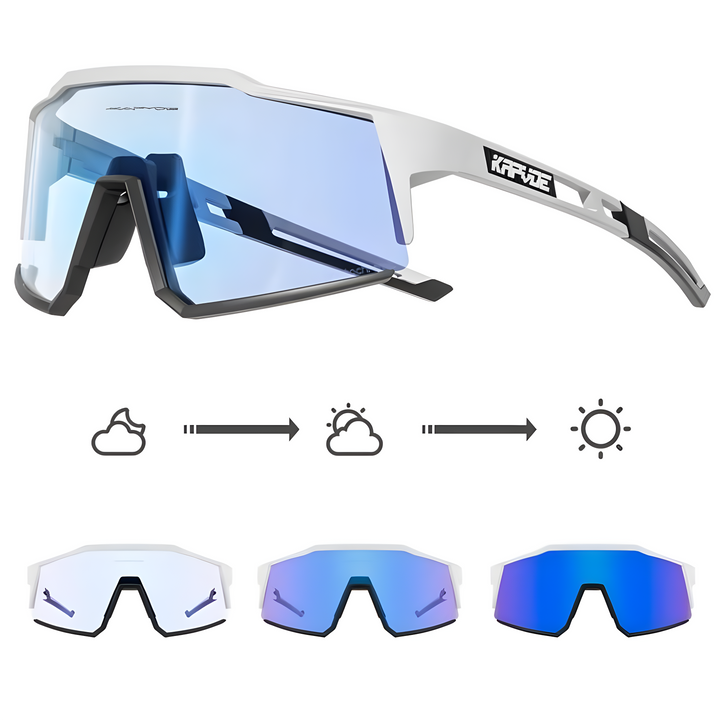 Advanced Bike Glasses - VisioPro-White-The Livary