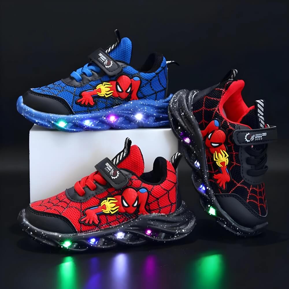 Kids' sneakers with LED – Maxx-Red-4-The Livary