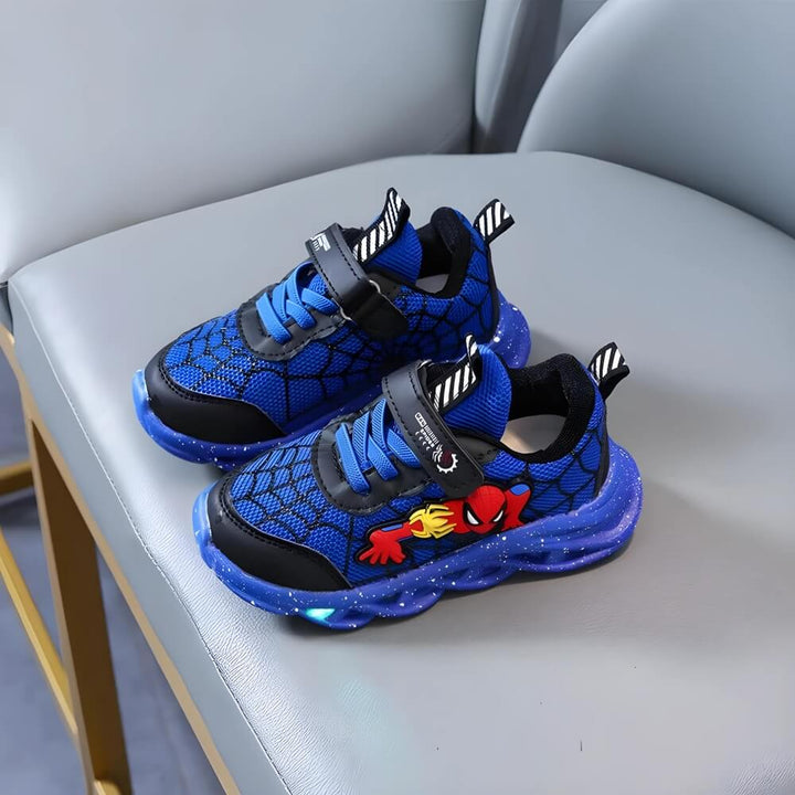 Kids' sneakers with LED – Maxx-Blue-4-The Livary