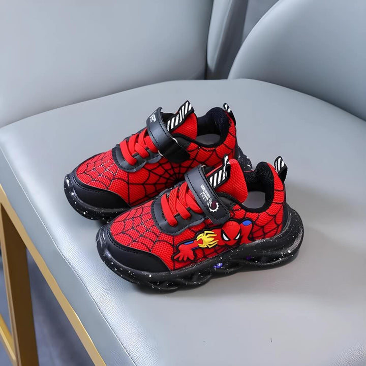 Kids' sneakers with LED – Maxx-Red-4-The Livary