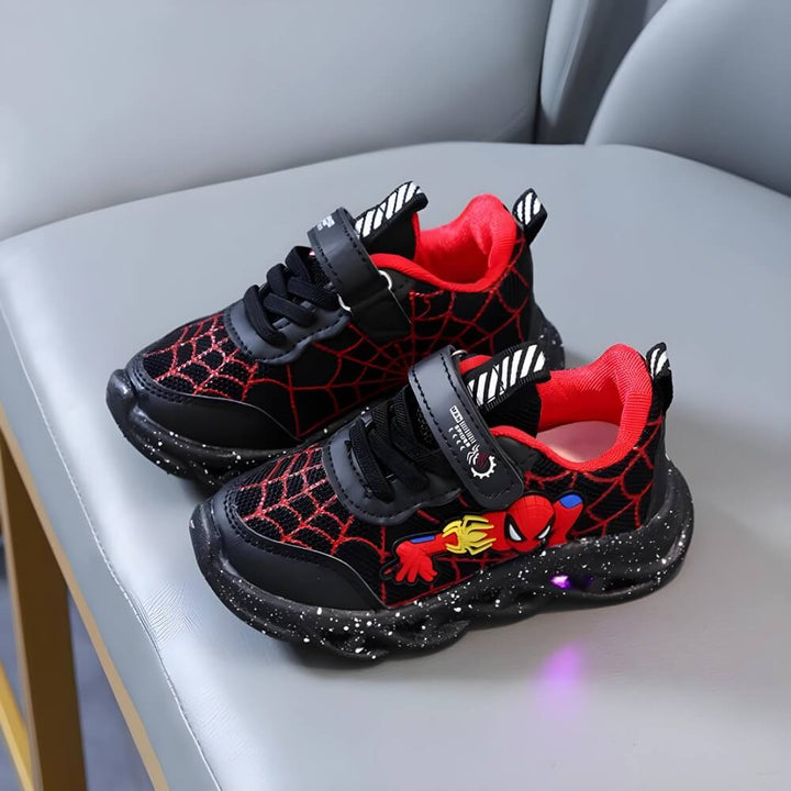 Kids' sneakers with LED – Maxx-Red-4-The Livary
