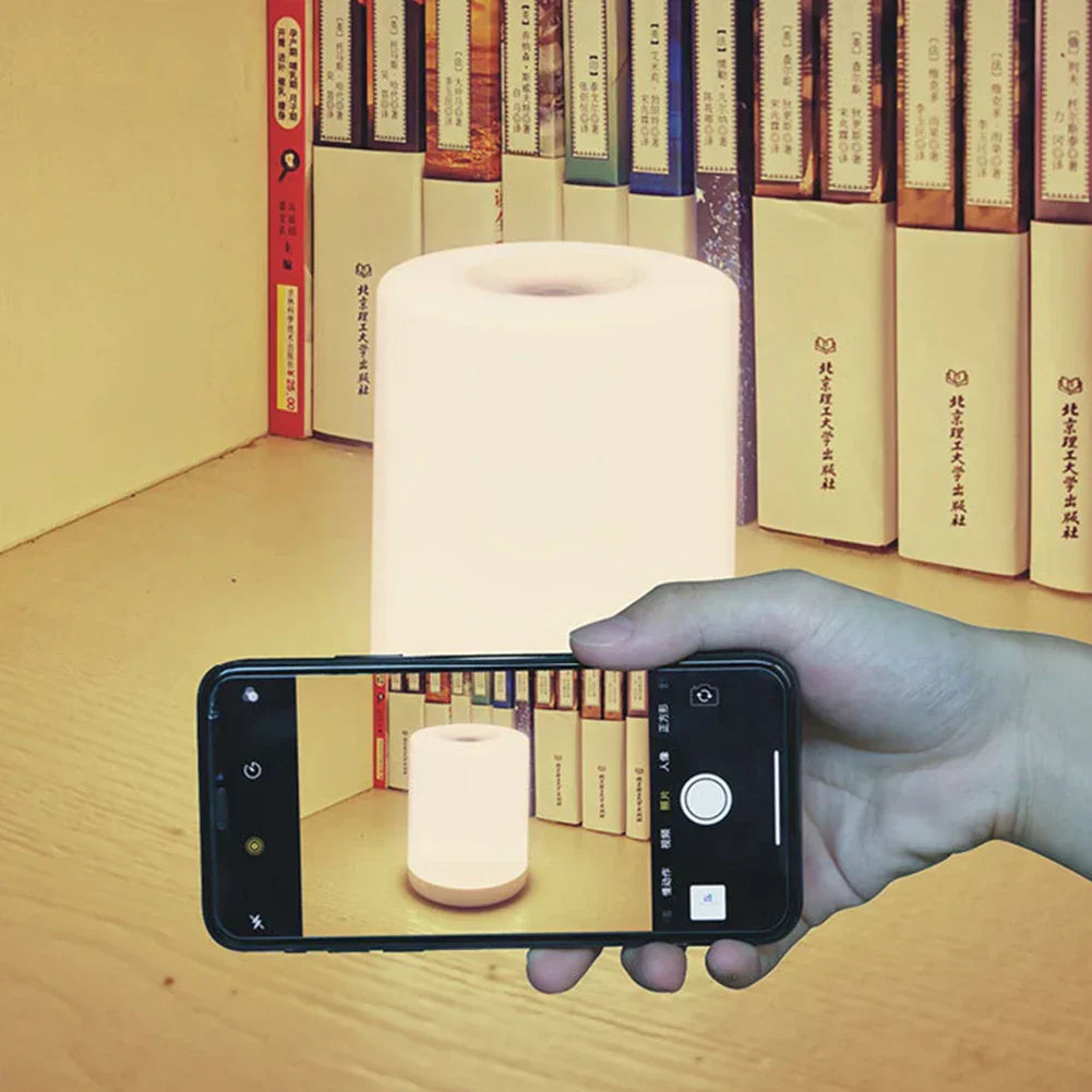 Dimmable LED Table Lamp with USB Port - GlowEase-White light-The Livary