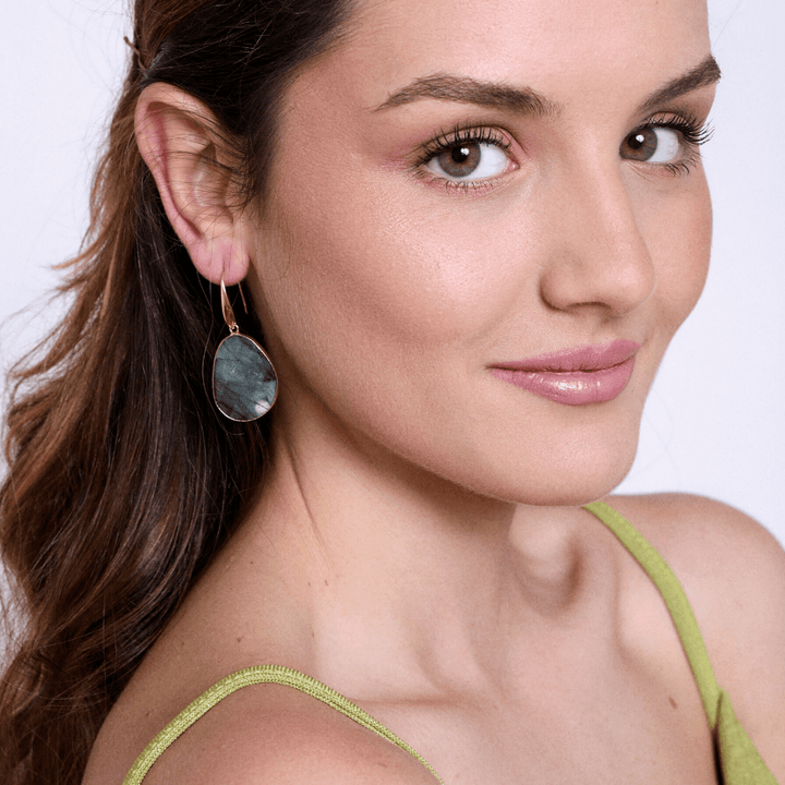 Labradorite Dreamy Earrings - Lunaris-The Livary