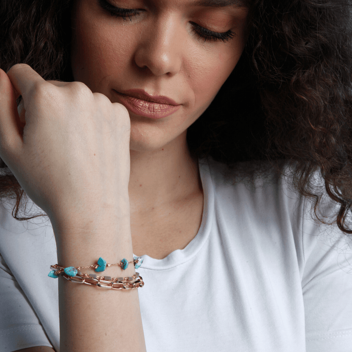Layered Bracelet Turquoise & Opal – Isabelle-Turquoise-The Livary